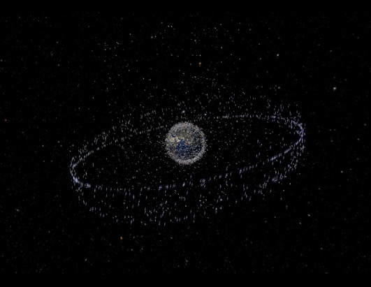 All of the satellites orbiting Earth...wow