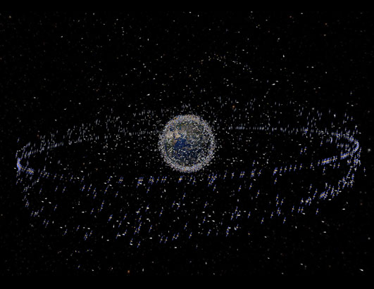 All of the satellites orbiting Earth...wow