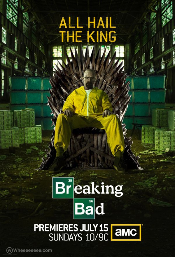 breaking bad season 5 poster - All Hail The King Ar Breaking Bad Premieres July 15 Amc Sundays 1090 | aMC W Wheeeeeeee.com
