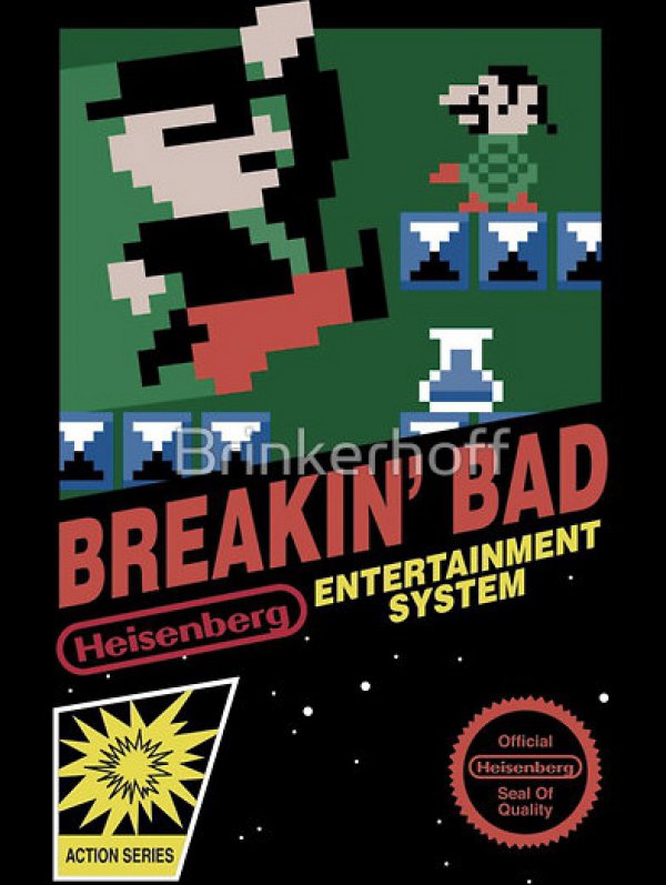 breaking bad mario - I BrinkerhoffAD Breakingad Entertainment System Heisenberg Official Heisenberg Seal of Quality Action Series