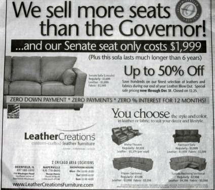 Funny ad selling senate seats