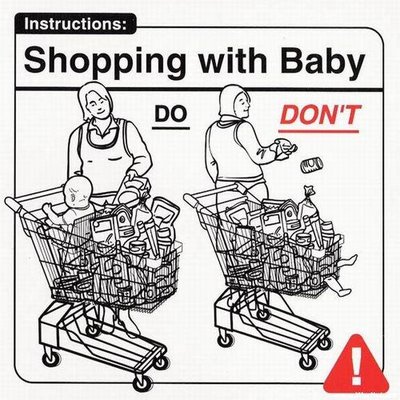 how to shop with a baby