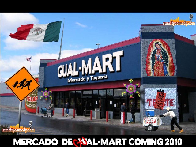 We got a hold of one of the original designs for the New Mercado de Walmart stores opening in areas with a high concentration of hispanics... so that means all over the U.S. what do you guys think?