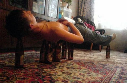 a beer yogi on a bed of brew