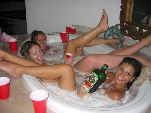 Drunk girls in the hot tub, what could be better than that.