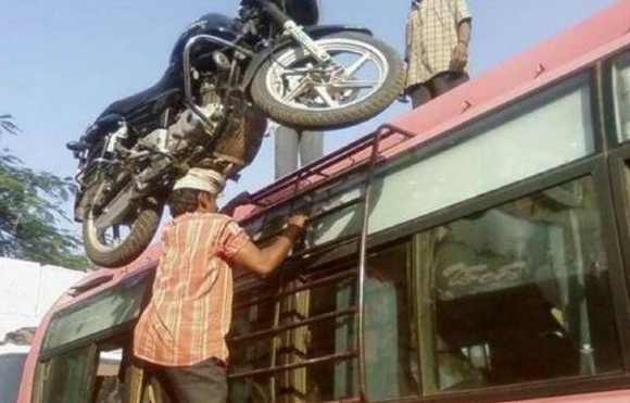 How to Put A Motorbike on A Bus