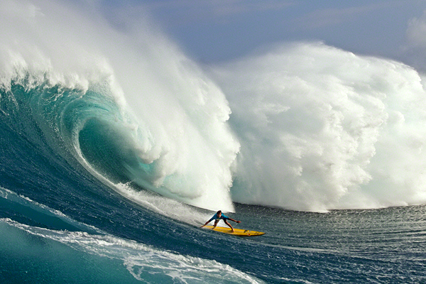 Big-Wave Surfing Jaws, Maui, Hawaii