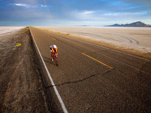 Biking the Salt Flats, Utah