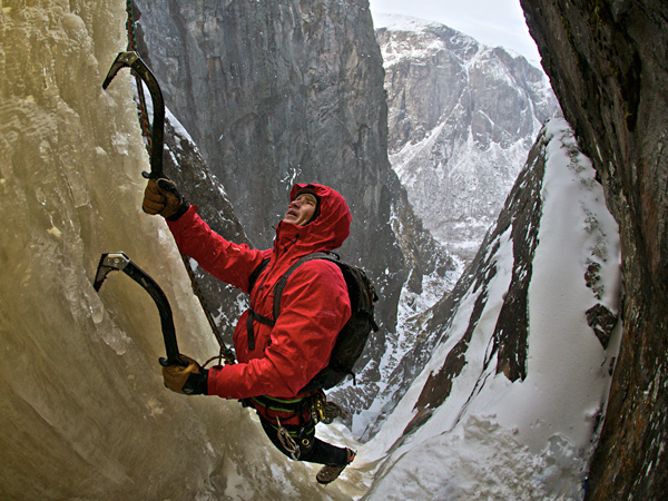 Ice Climbing in the Western Fjords, Norway