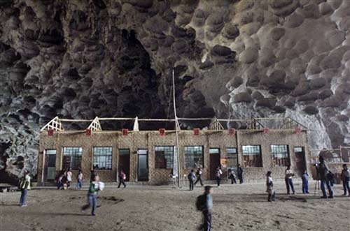 School in a Cave