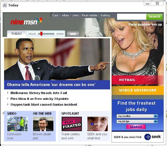 So Obama what are Americans all dreaming about?

this was taken from ninemsn news..............