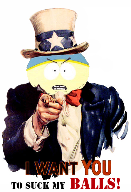 The new and improved Uncle Sam recruitment poster featuring Cartman!