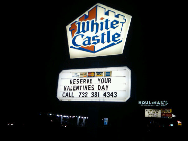 Honey, I love you. Wanna go to White Castle?