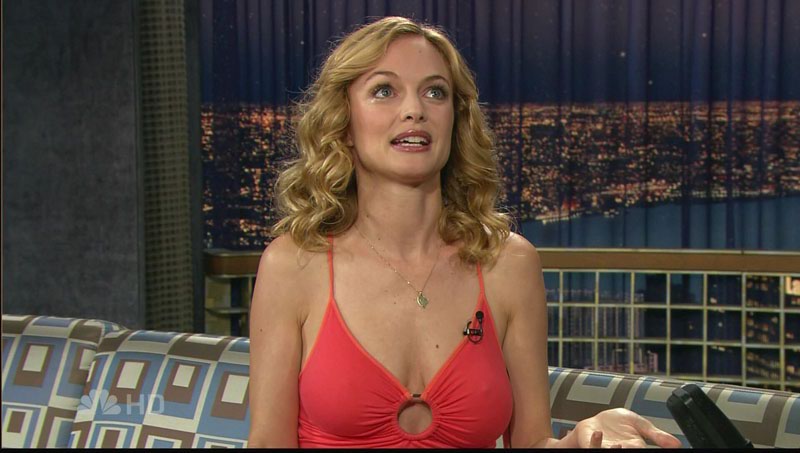 Heather Graham's MILF Titties on Conan!!!