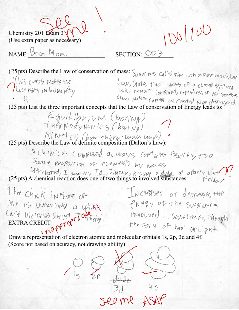 funny exam answers