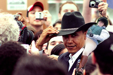Obama Horse Girl! Ride em Cowboy