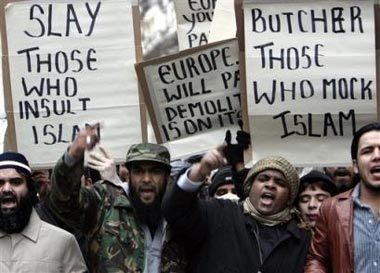 Muslim protests in the UK