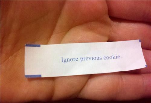 label - Ignore previous cookie.