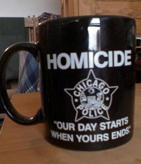 mug - Homicide "Our Day Star When Yours End