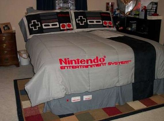 video game bed sheets - Nintendo System Entertran
