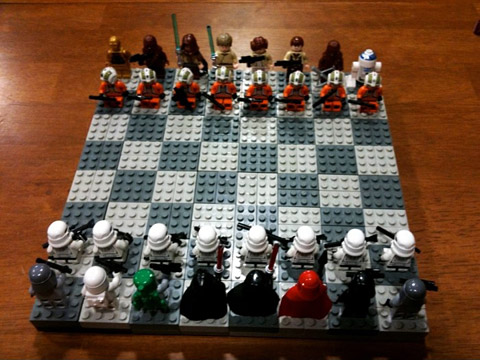 build a lego chess set