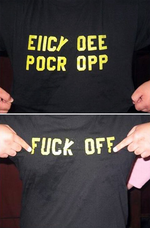 t shirt - Eiic Oee Pocr Opp Fuck Offz