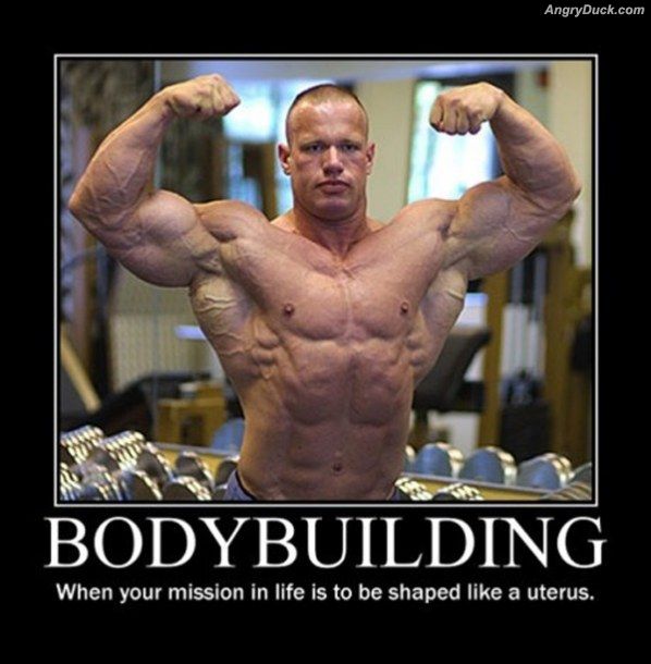 bodybuilding memes - AngryDuck.com Bodybuilding When your mission in life is to be shaped a uterus.