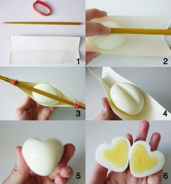 random make a heart shaped egg