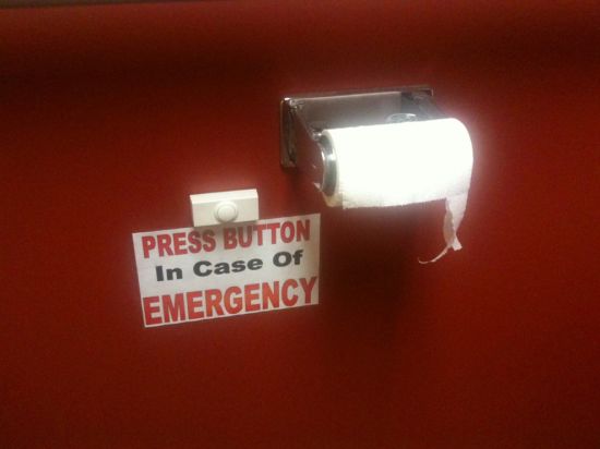 random light - Press Button In Case Of Emergency