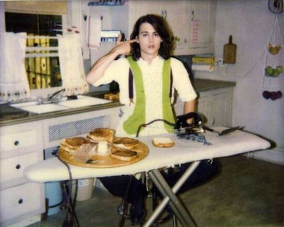 johnny depp ironing cheese sandwiches