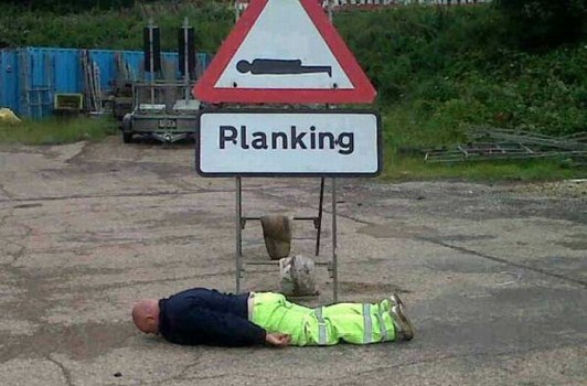 traffic sign - Planking