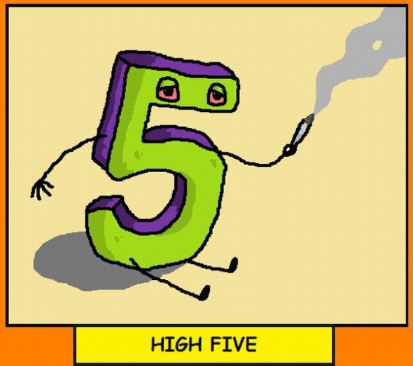 high number 5 - High Five