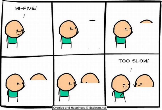 wi five cyanide and happiness - WiFive! Too Slow! Cyanide and Happiness Explosm.net