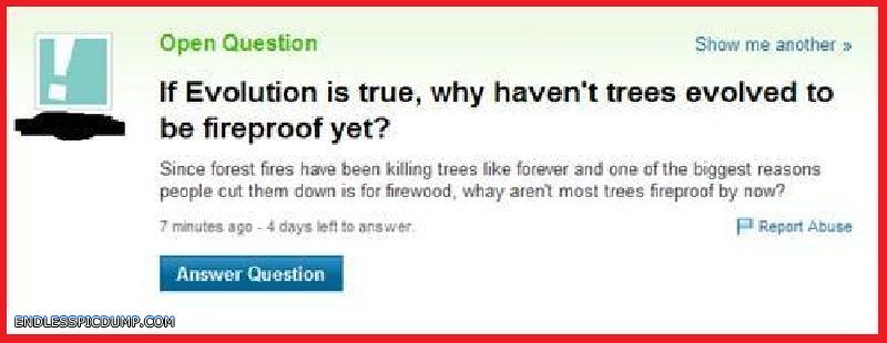 Fail questions asked on the internet