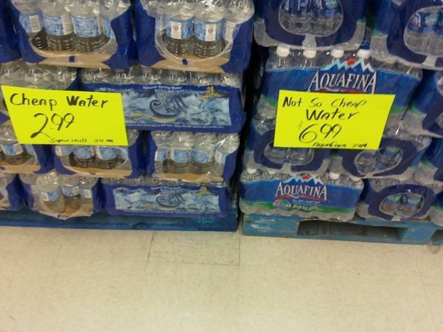 Cheap Water Aquafina Not So Cheap Water 699 299 Aquafina e