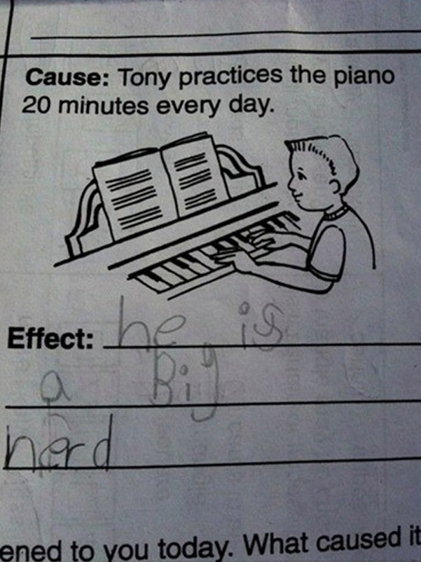 Funny school work answers