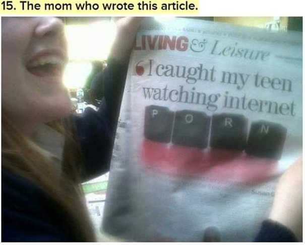 lip - 15. The mom who wrote this article. Living & Leisure I caught my teen watching internet Po