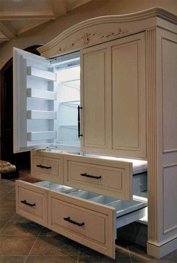 refrigerators that look like cabinets