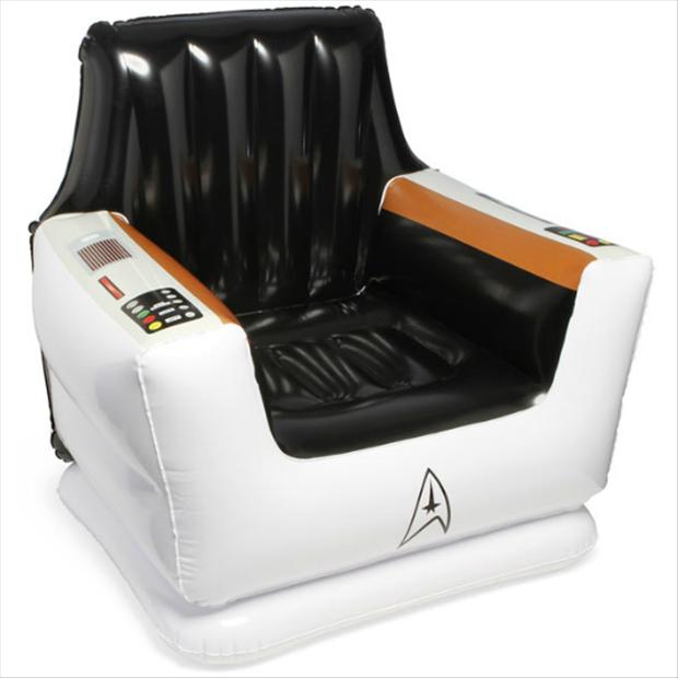 star trek inflatable captain's chair