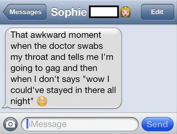 funny awkward moments texts
