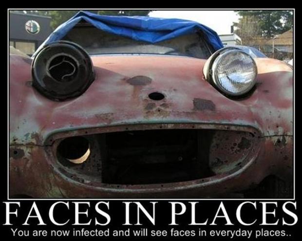 Funny faces are watching you