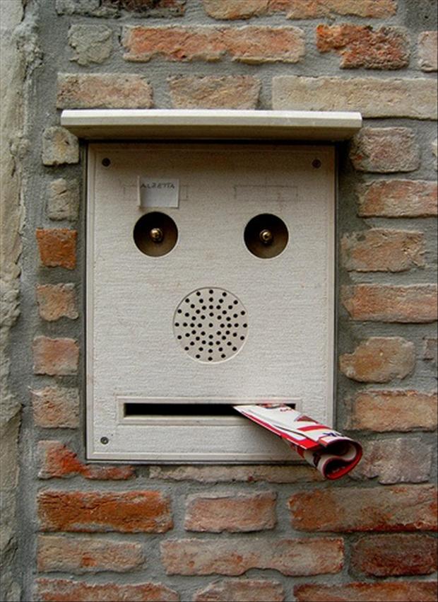Funny faces are watching you