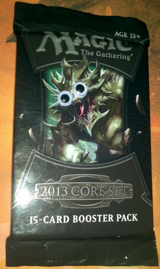 Googly eyes - Age 13 Magic The Gathering 2013 Core Set 15Card Booster Pack