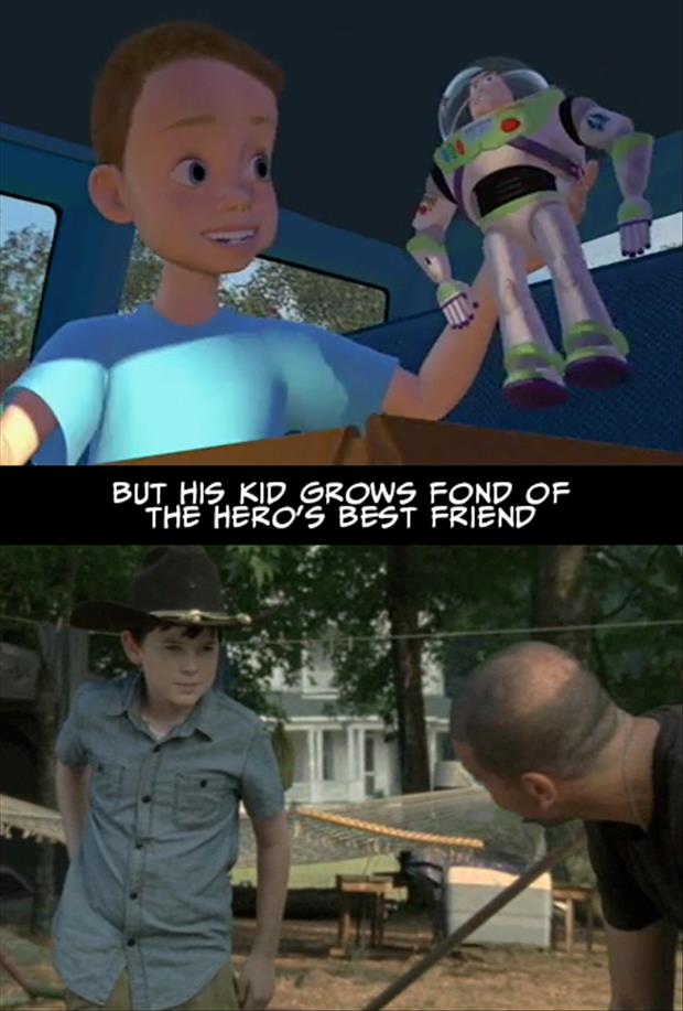 The walking dead is toy story
