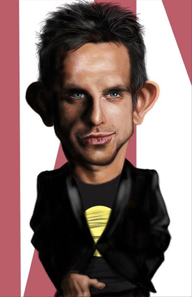 Funny celebrity caricatures