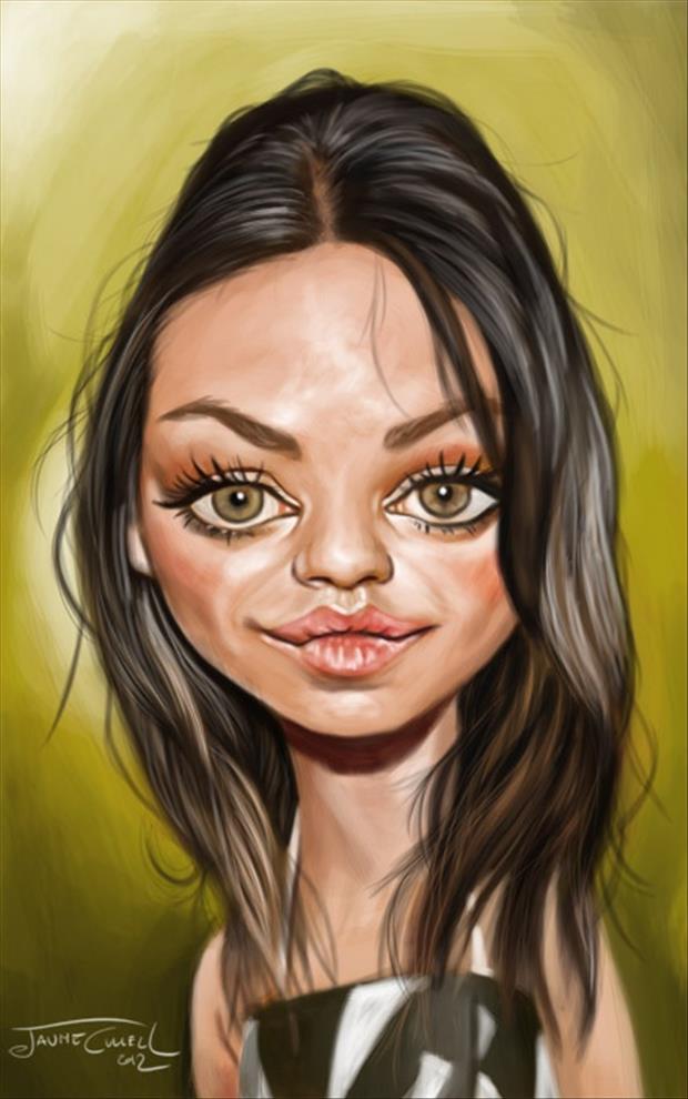 Funny celebrity caricatures