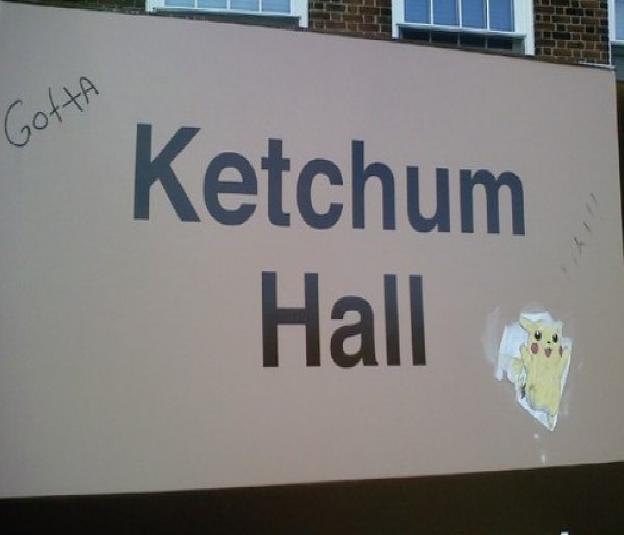 signage - Gotta Ketchum Halle