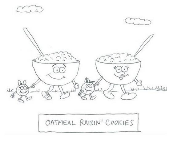 oatmeal puns - All Oatmeal Raisin' Cookies