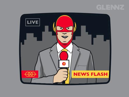 cartoon - Glennz Live News Flash