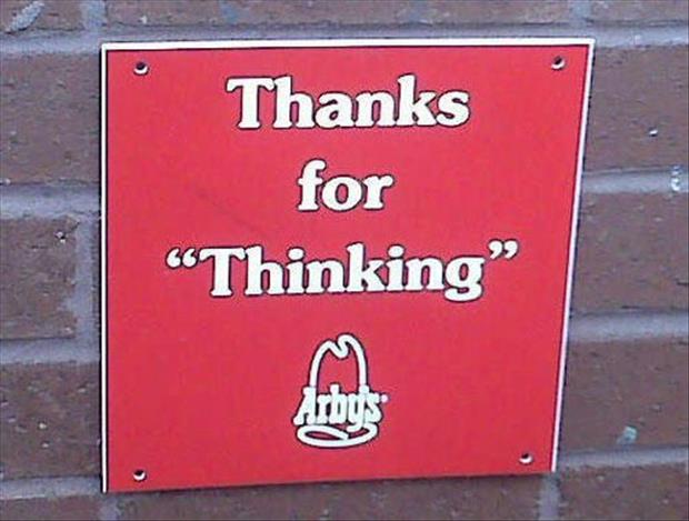 arby's - Thanks for Thinking"